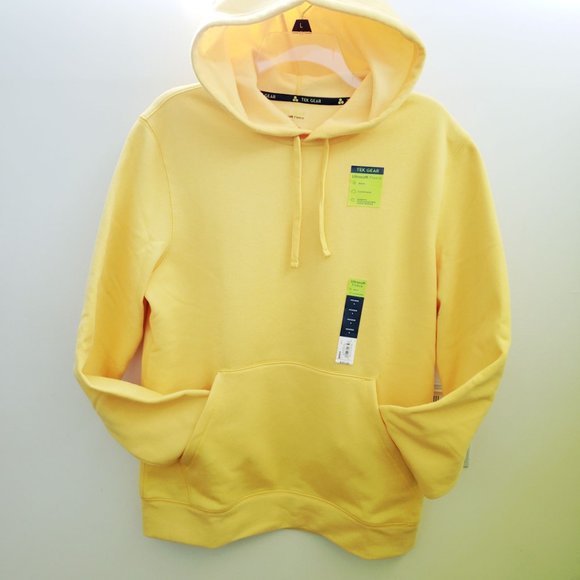 Tek Gear Ultrasoft Fleece Pullover Hoodie, Color - Flame Yellow, Size S, RN#7327 - Picture 10 of 15